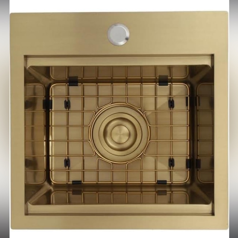 STARSTAR Gold Matte Stainless Steel Kitchen Yard Bar Laundry Office Sink